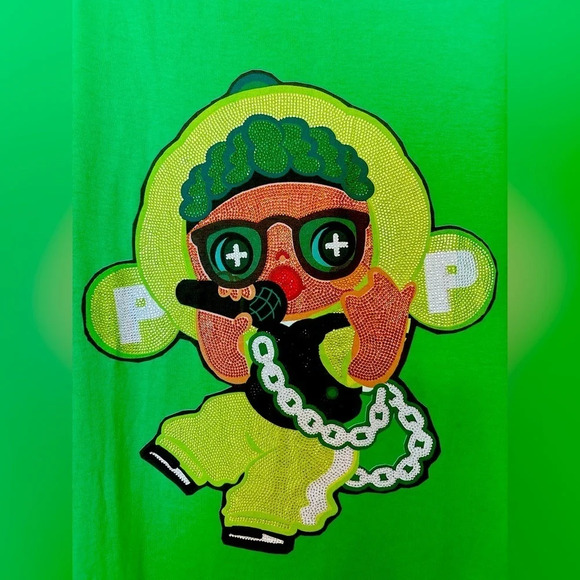 High-Quality Australian Rhinestone Cotton  T-shirt - Picture 1 of 4